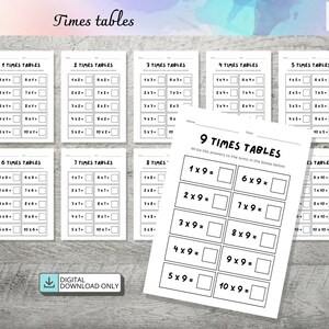 Printable Multiplication Worksheets, Math Practice Sheets for Kids, Printable Maths Worksheets, Multiplication Worksheets