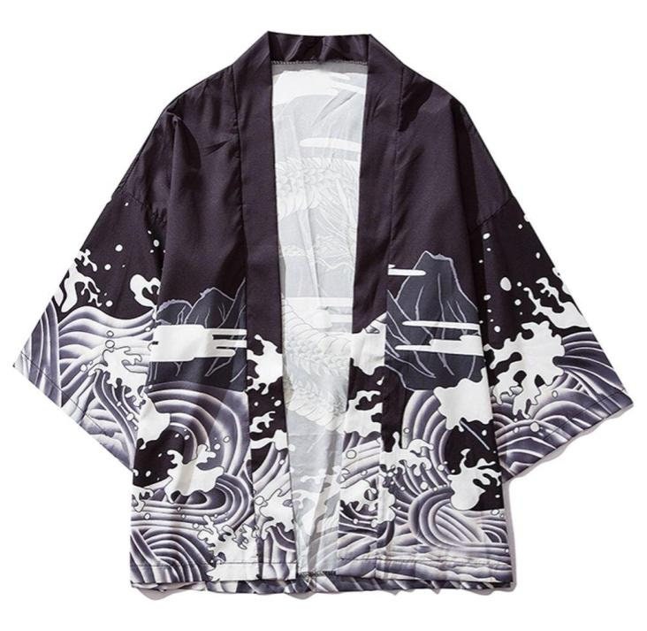 Kimono Robe Kimono Cardigan Jackets Shirts Mens Japanese | Etsy