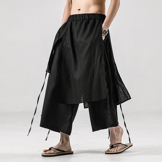Kimono tradicional HAKAMA pantalones samurai - Etsy