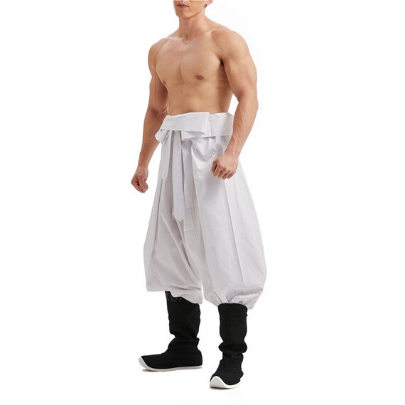 White HAKAMA ninja Wide Trouser 