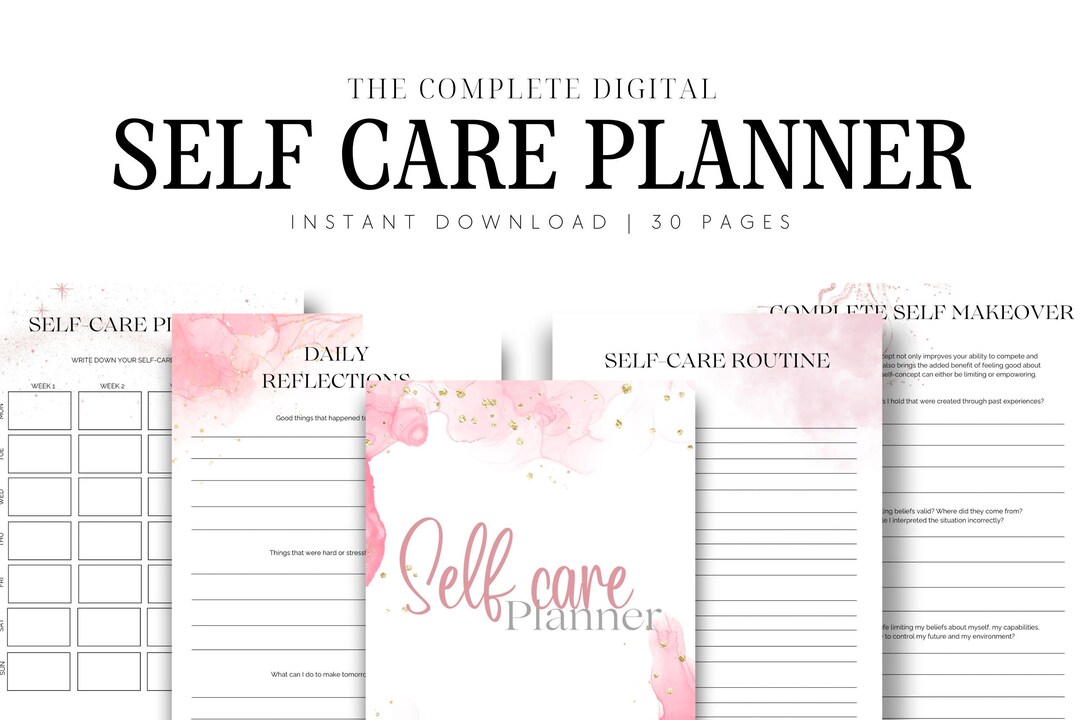 Self Care Planner - Digital Self Care Planner - Printable Planner ...