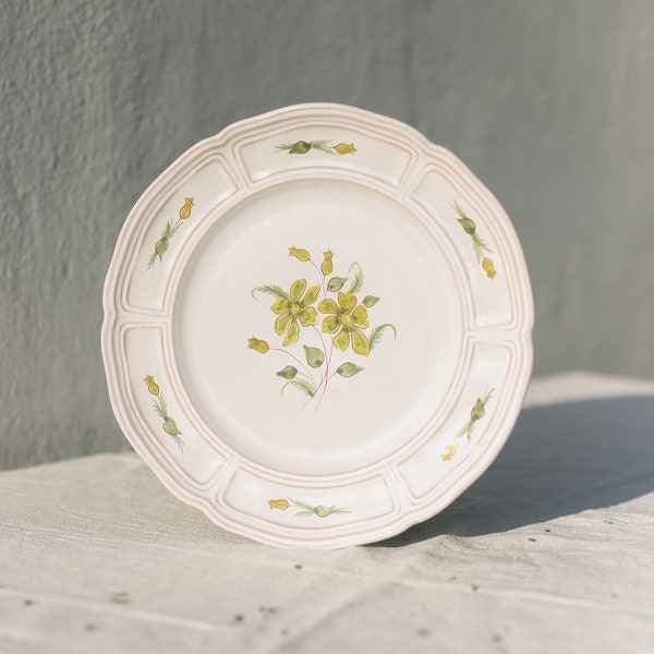 Français assiette décorative de faience henriot quimper vintage.