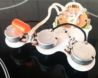 oak 3-way switch UK Fender telecaster prewired guitar harness upgrade sprague