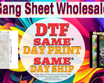 Dtf Transfer, Custom DTF Print, Hot Peel Dtf Gang Sheet, High Quality ...