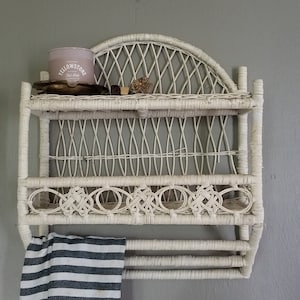 Vintage Wicker Shelf