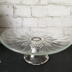 VTG Anchor Hocking Cake Stand