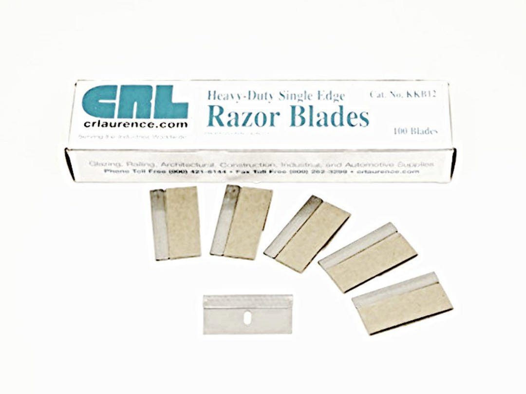 CRL .012 Heavy Duty Single Edge Razor Blades 200 Count - Etsy