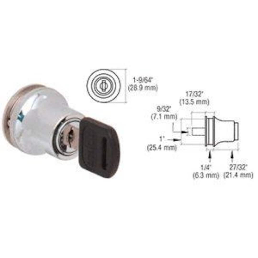 CRL Chrome Plated Lock for Cabinet Glass Doors - Keyed Alike - Etsy