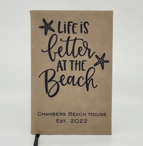 Personalized Beach House Guest Book Beach House Journal Etsy