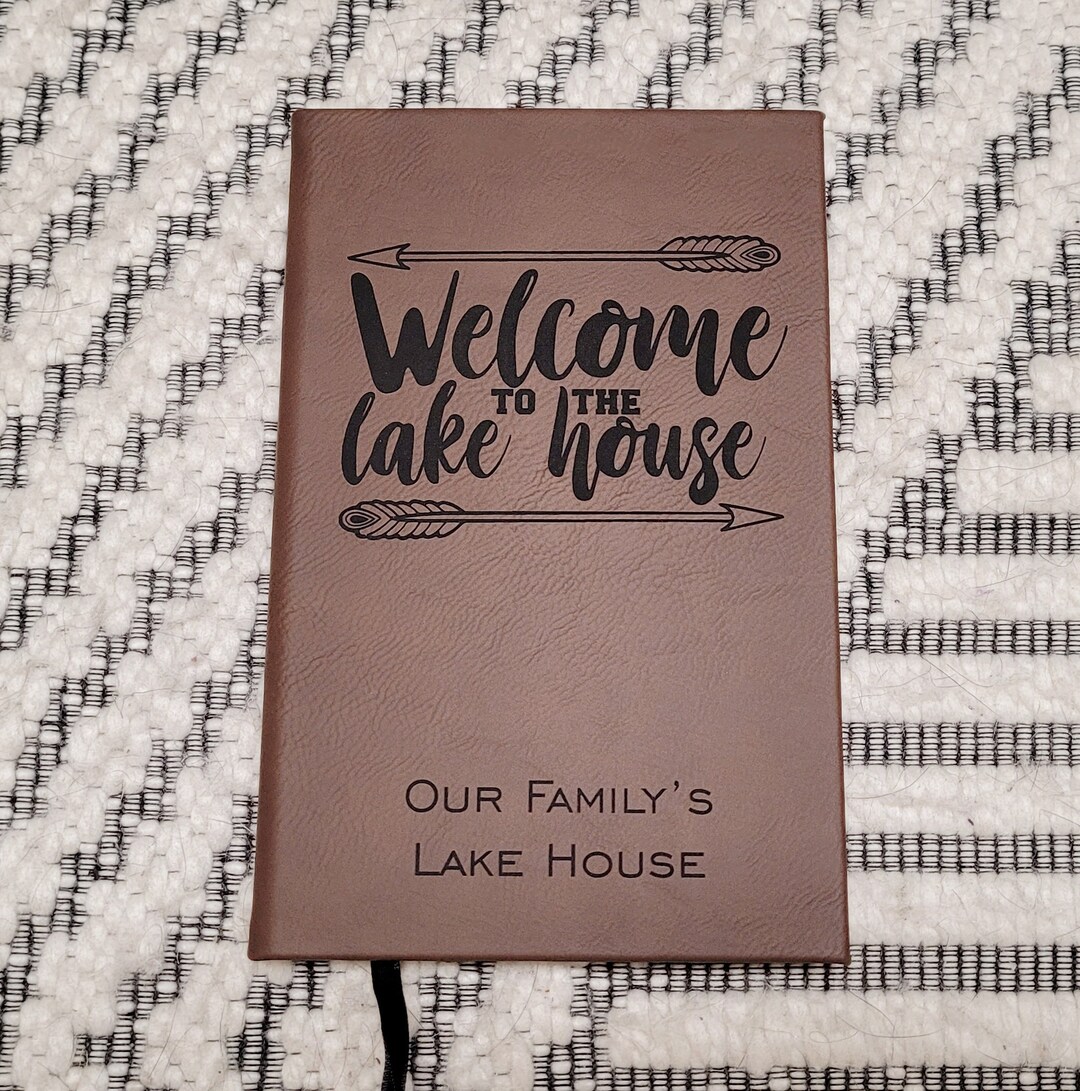 Personalized Lake Cabin Guest Book, Lake House Guest Book, Lake Lover