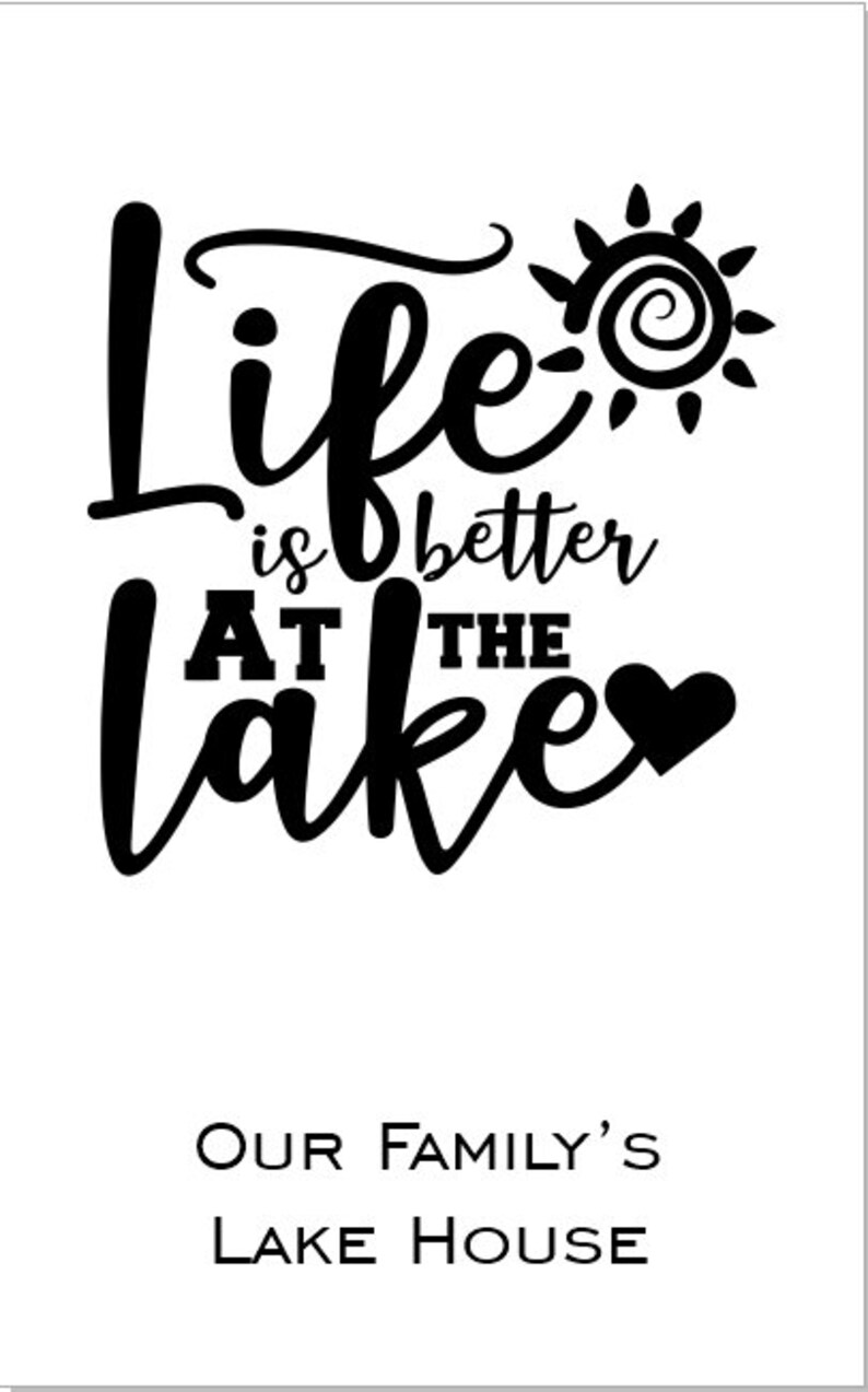 Personalized Lake Cabin Guest Book Lake House Guest Book Etsy