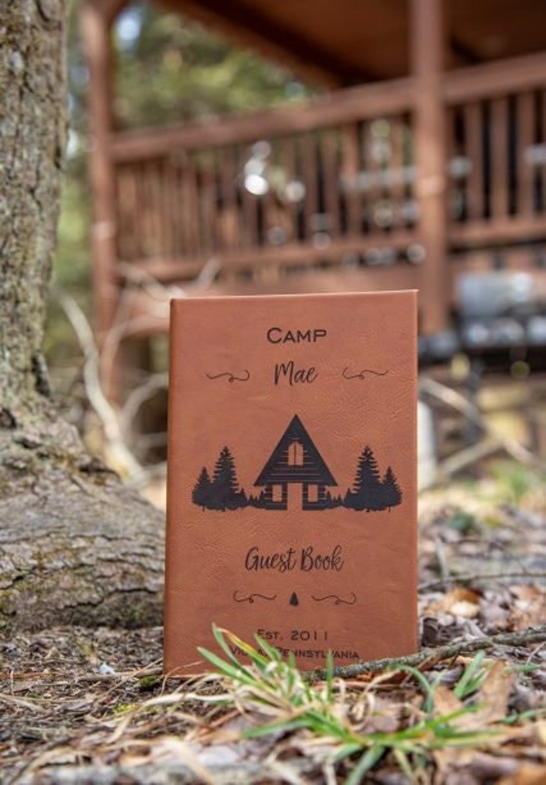 Personalized Cabin Guest Book Cottage Guest Book Airbnb Etsy