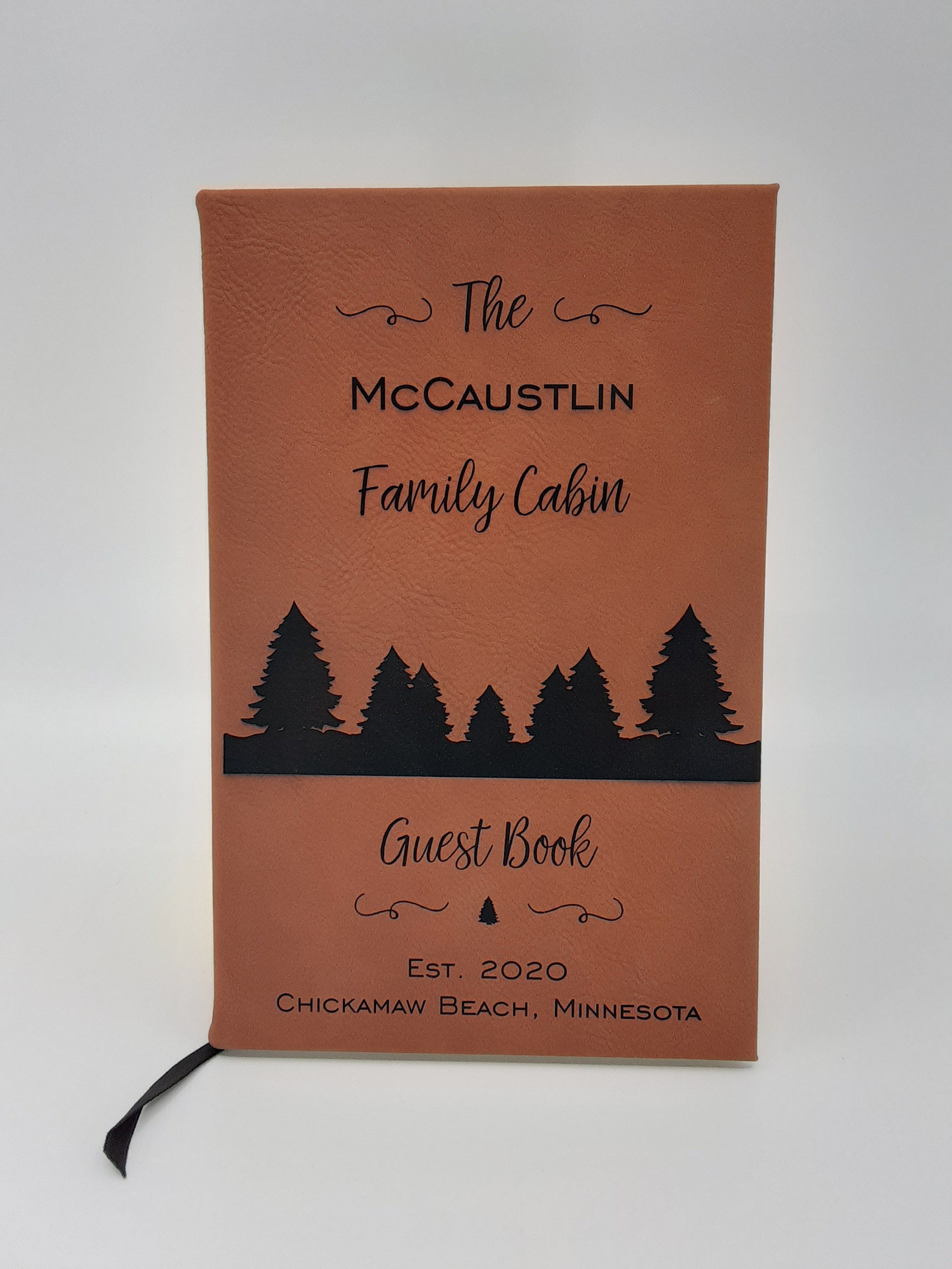 Personalized Cabin Guest Book Cottage Guest Book Airbnb Etsy