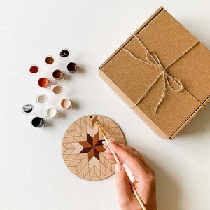 DIY xmas decor Christmas Craft Kit, Wooden Ornaments to Paint DIY crafts for christmas DIY paint kit christmas, diy christmas tree ornaments