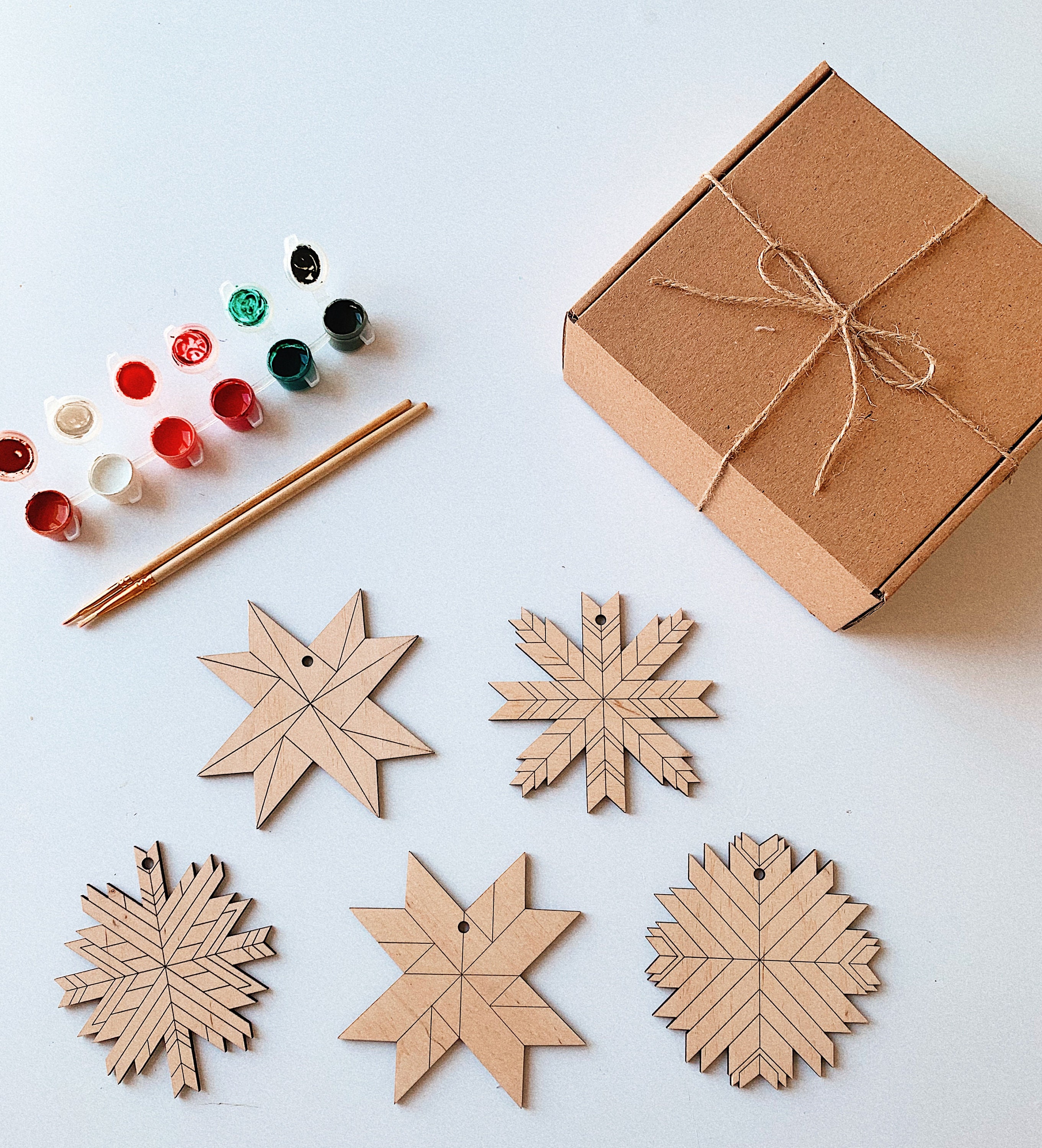 DIY Christmas Kit, Ornament Painting Kit, Holiday craft, Craft Kit