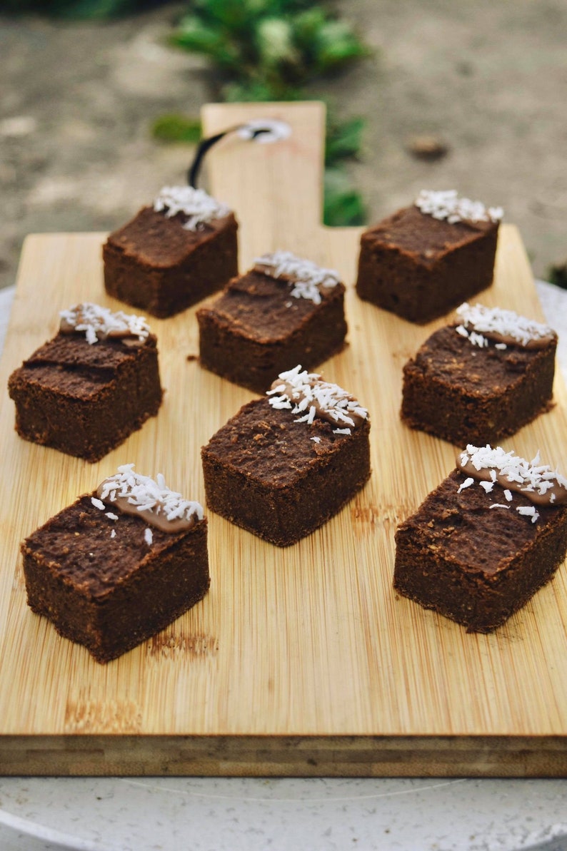 Coconut & Carob Dog Brownies Grain Free Large Handmade Etsy