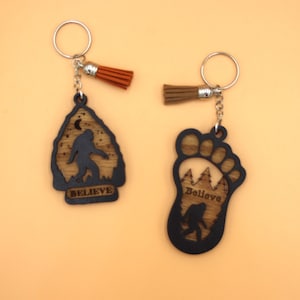 Bigfoot! Believe! Key Chain
