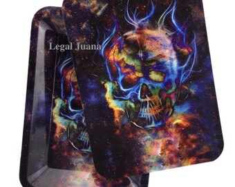 Golden Rose Skull Mini Tray Set