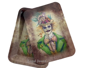 Joker Rolling Tray With Magnetic Lid