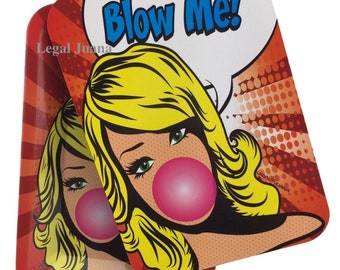 Blow Me Rolling Tray With Magnetic Lid