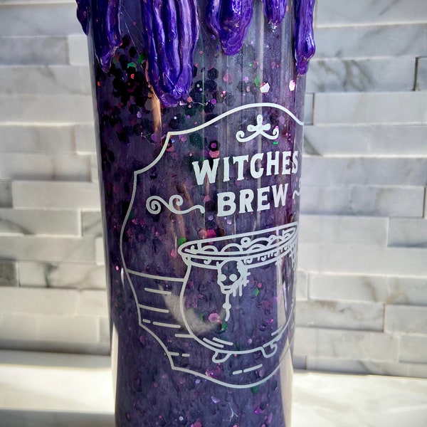 Witches Brew, Halloween, spooky, witchy 16oz BPA Free tumbler