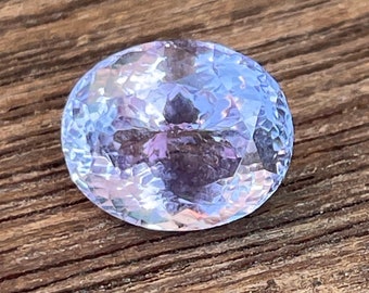 2.20 carats, Natural Tanzanite zoisite eyes catching pink  colour, size is 8.5x7 MM, Loupe Clean, Rare Old Mine Stone