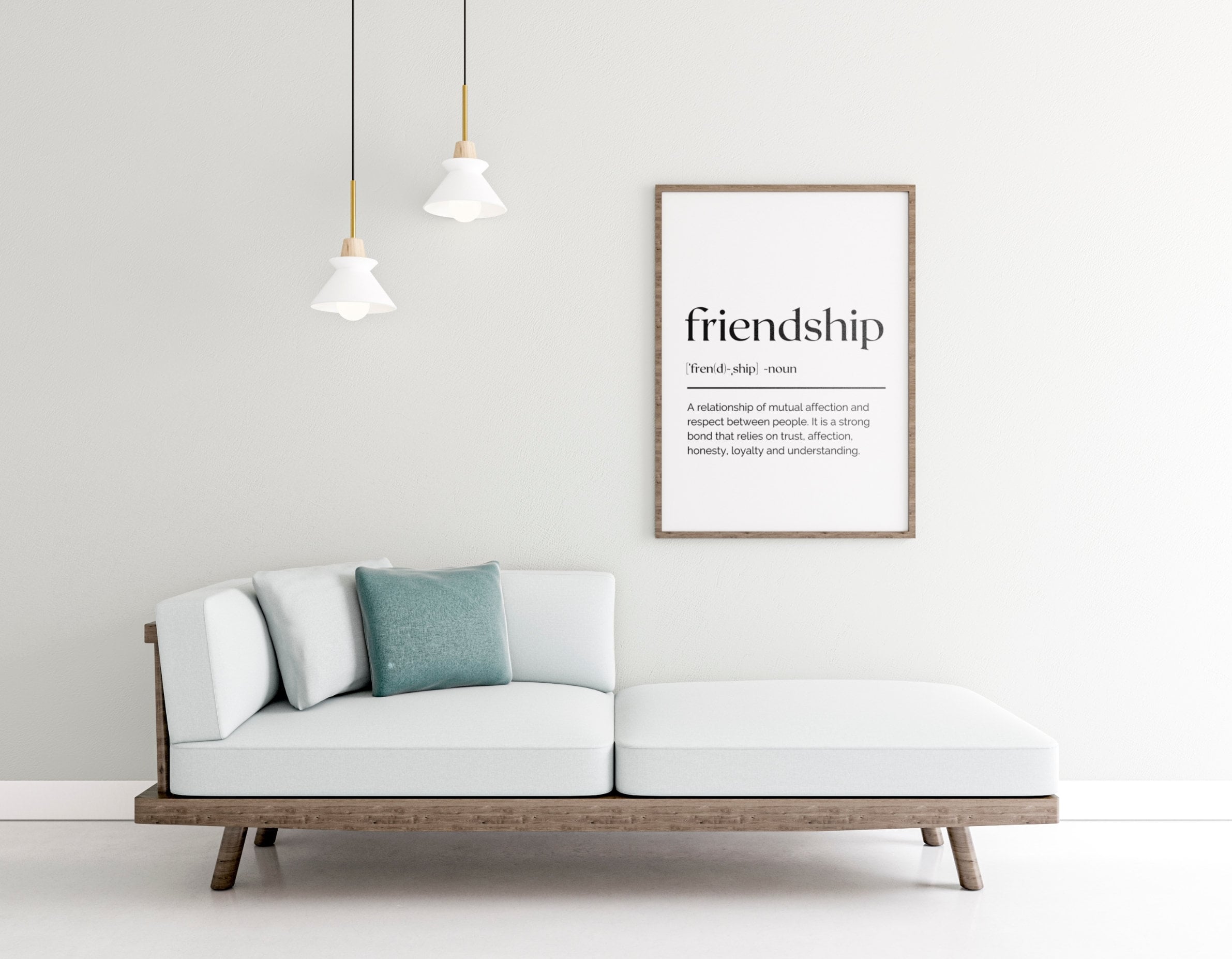 Friendship Wall Decor Wall Art Friendship Definition Etsy