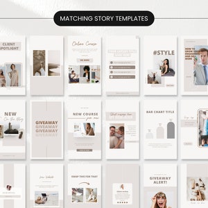 Course Creator Social Media Story Templates Neutral Mockup DigiPax