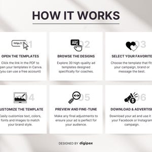 Statische advertentiesjablonen voor coaches Canva, neutrale esthetische metaadvertenties voor coaches en makers van cursussen, bewerkbare Facebook- en Instagram-advertenties Marketingkit afbeelding 8