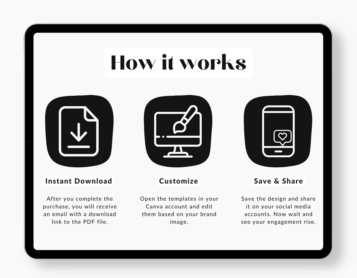 Home Decor Instagram Post Templates Luxury Instagram Canva Etsy