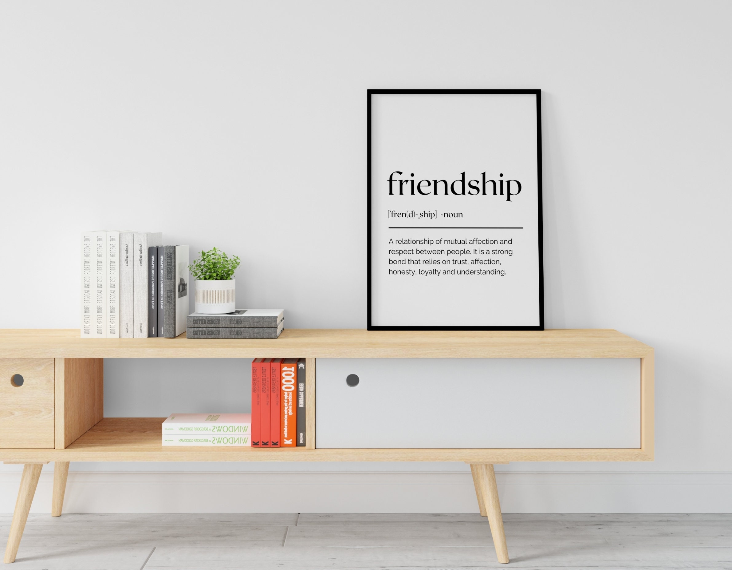 Friendship Wall Decor Wall Art Friendship Definition Etsy