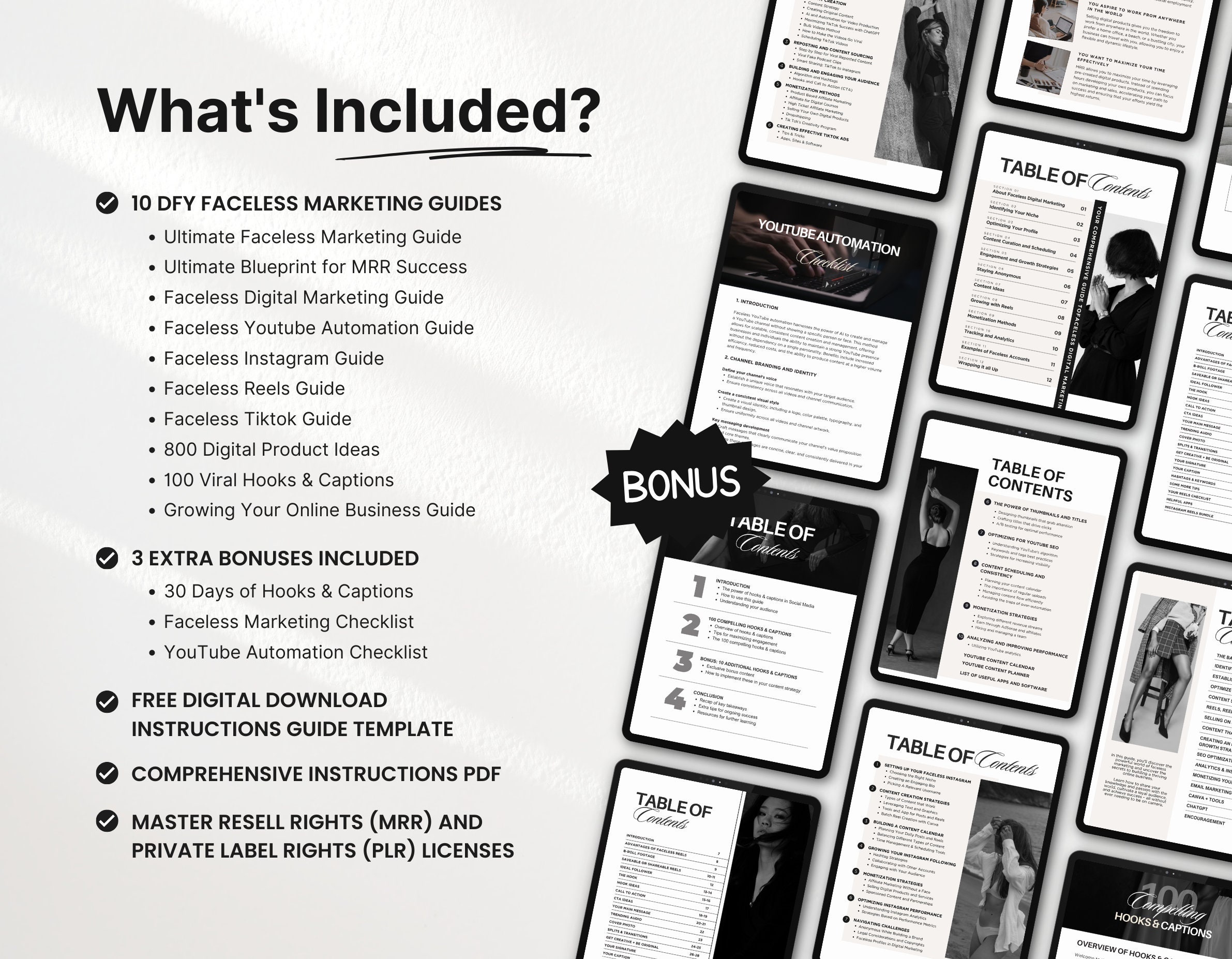 Ultimate Faceless Marketing Guide Templates Bundle With PLR & MRR ...