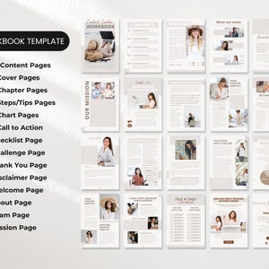 Course Creator Canva Workbook Template Neutral Mockup DigiPax