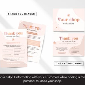 Etsy Shop Bundle Canva-mallar, Etsy Branding Kit för modemärken, Redigerbara Etsy-banner- och listmallar, Peach Pink Shop Kit bild 6