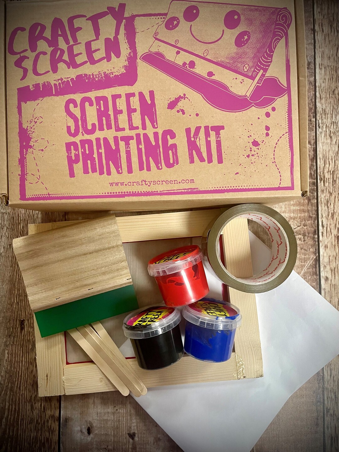 Screen Printing Beginners Kit Craft Etsy UK