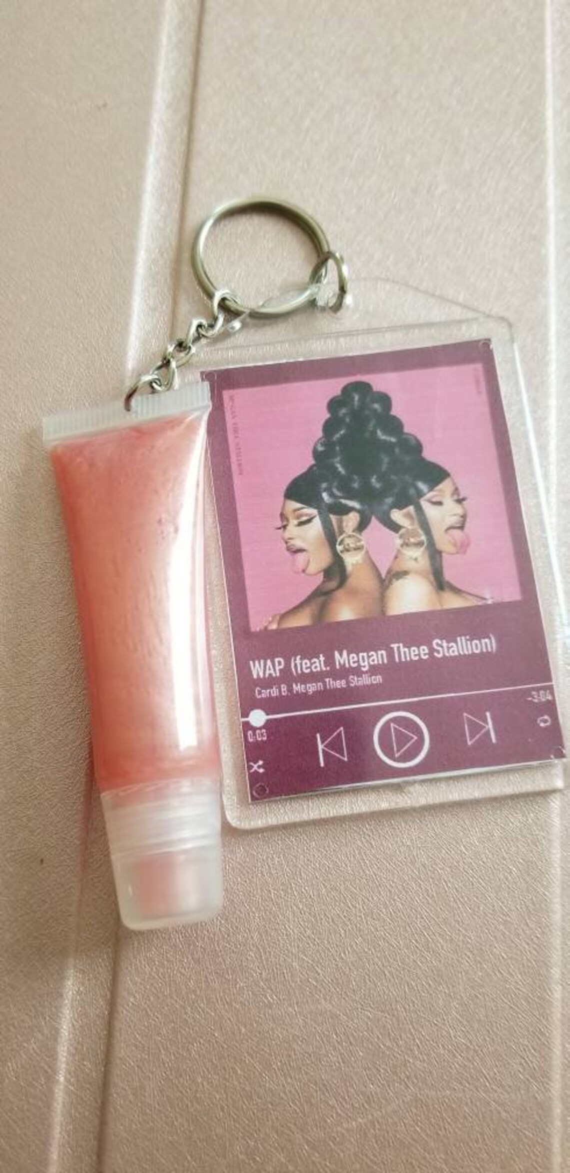 Lip Gloss Song Keychain Etsy