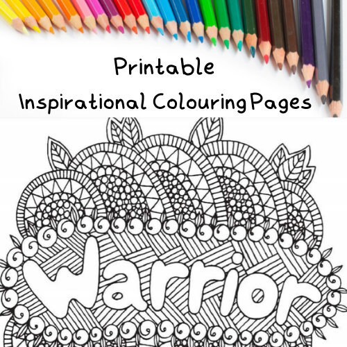 Printable Inspirational Colouring Pages 10 | Etsy