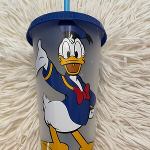 Donald Duck Clear Frosted Starbucks Cold Drink Cup - iTeeUS