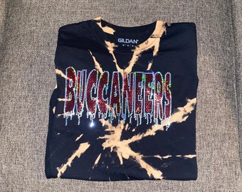 Reverse tie dye Buccaneers shirt