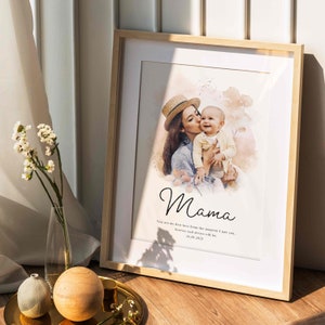 Custom portrait, Kids portrait, Family portrait, Personalised portrait, Mother&#39;s day gift, Gift for mom, Personalised Gift, Baby Shower Gift