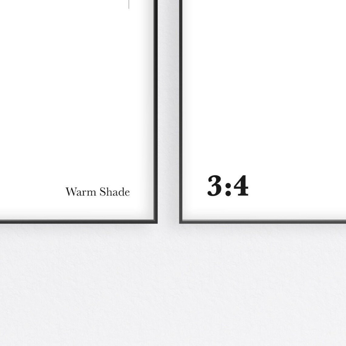 3:4 Wall Art Frame Mockup Set of 2 Shadow Mockup Mockup - Etsy