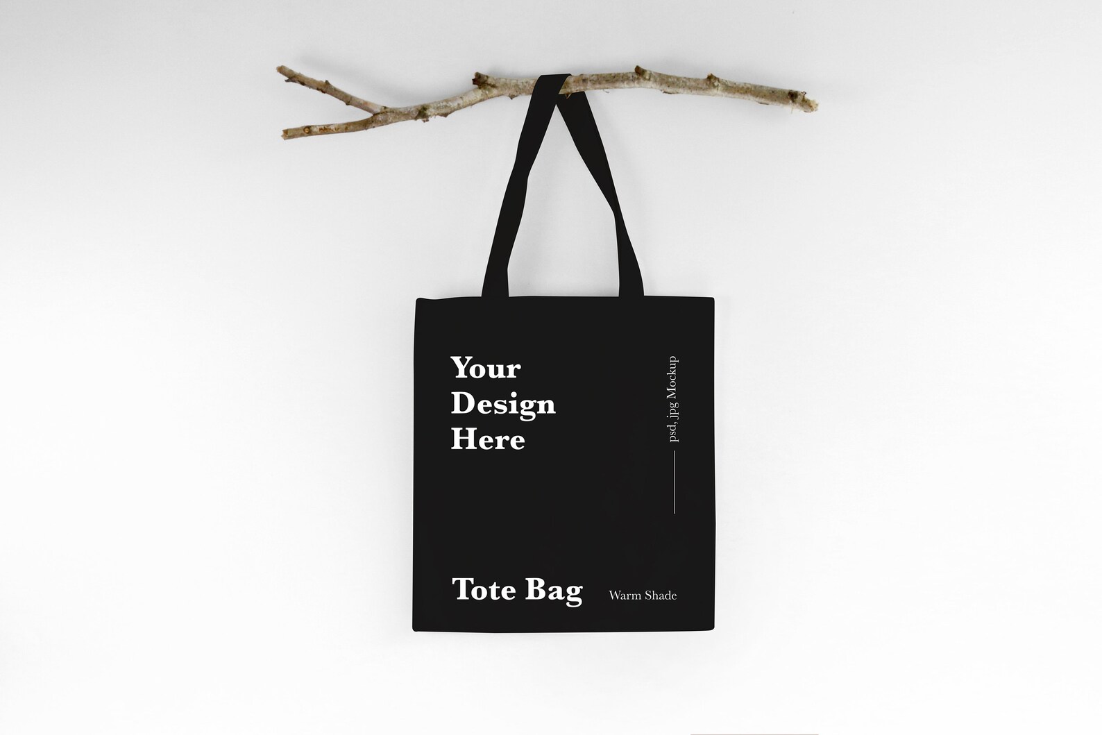 Download Black Canvas Tote Bag Mockup Christmas Shopping Bag Mockup ...