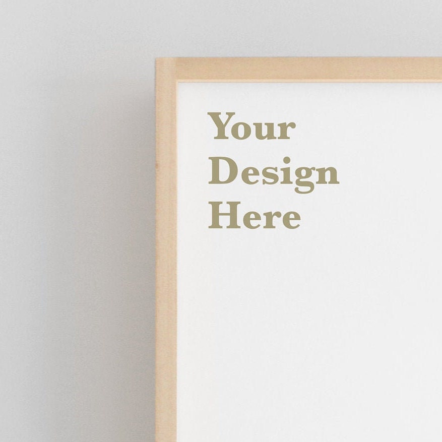 Download 8x10 Wood Frame Mockup 4:5 Mockup Minimalist MockupWall | Etsy