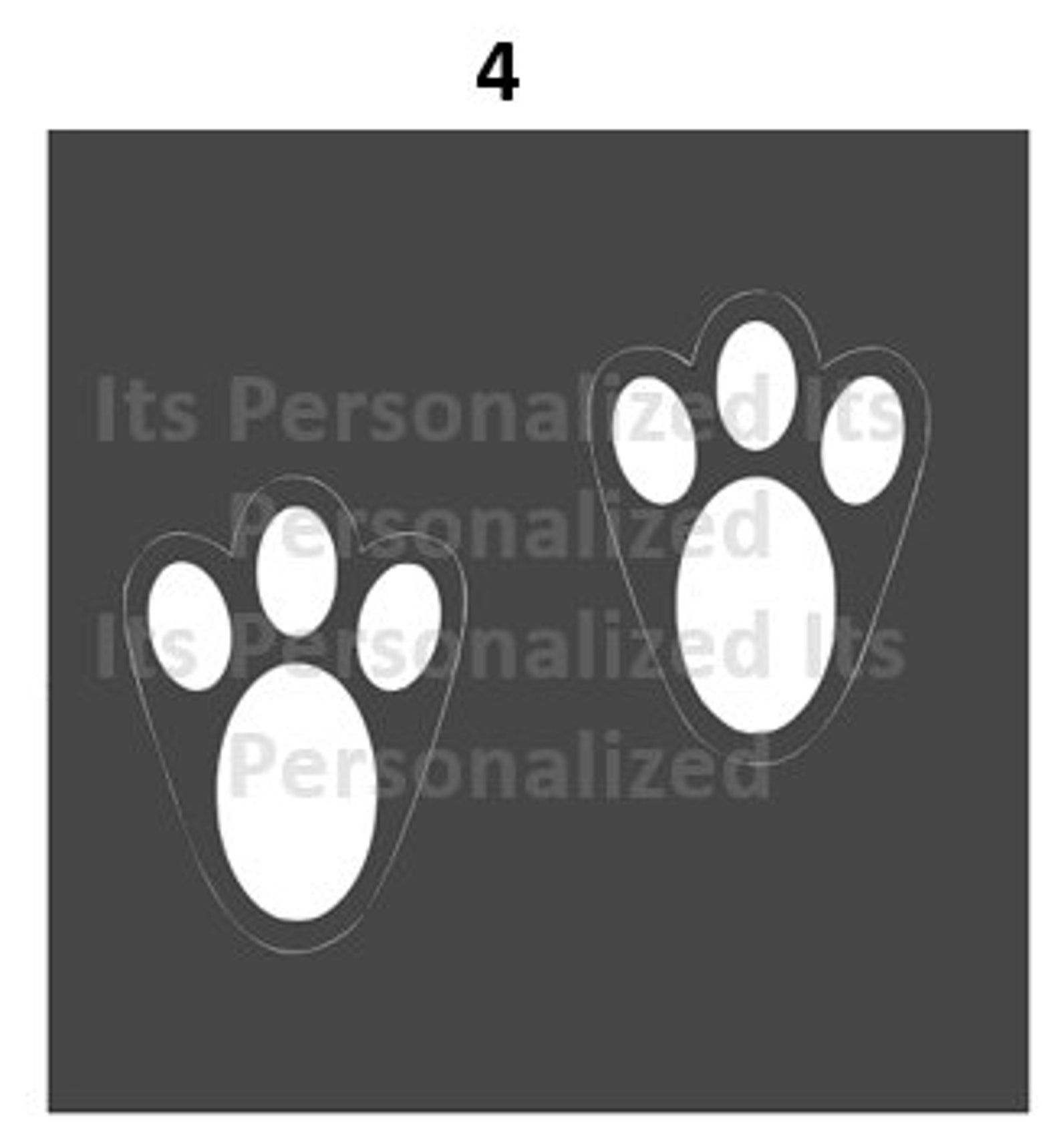 Bunny Feet Stencil Easter Bunny Feet Printable Easter | Etsy