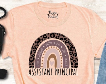 Assistant Principal Shirt, Assistant Principal Gifts, Principal Team Shirts,Leopard Rainbow Shirt,Front Office Squad Shirt,Front Office Lady