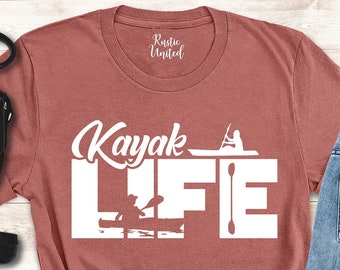 Kayak Life Shirts For Women Men, Kayak Lover Gifts, Kayaking Shirt, Kayak Team Shirts, Funny Water Sports Shirt, Canoeing Shirt Women Men
