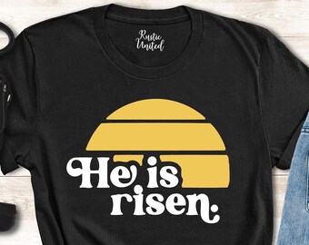 Christian Easter Good Friday Shirt for Women and Men, He is Risen Shirt,Easter Gifts for Christians,Easter Shirts Toddler,Church Shirt Women