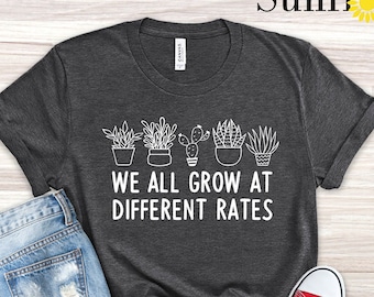 Plant Shirt, Growth Mindset Shirt, Counselor Shirt,SEL Shirt,Growth Shirt,Plant Based Shirt,Plant T-Shirt For Women,Retro Plant Womens Shirt