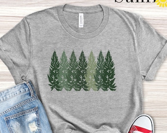 Trees T Shirt, Pine Tree Shirt, Nature T Shirt, Hiking Shirt, Graphic Tees, Forest Tshirt, Tree of Life Shirt, Stay out of the Forest Shirt