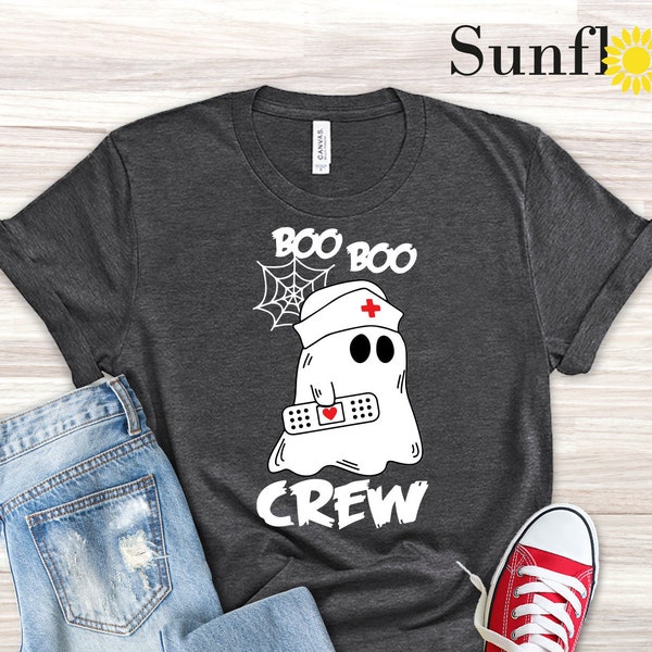 Boo Shirt, Boo Crew Shirt, Halloween Shirt, Cute Halloween shirts, Halloween Nurse Shirts, Funny Halloween Shirts, Cute Nurse Shirt